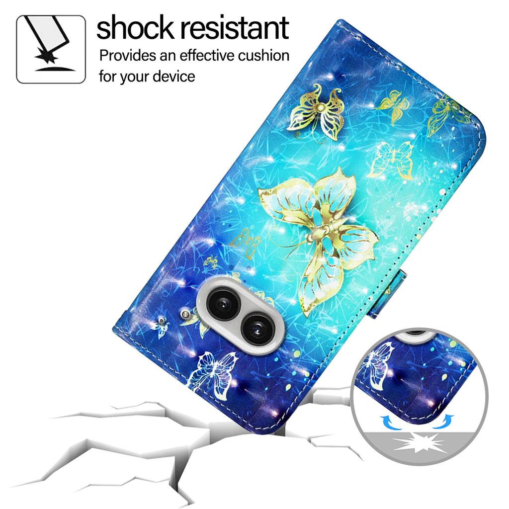 Pentru Nimic Telefon (2a) Plus/Telefon (2a) Husă Piele Imprimare Model 3D Portofel Suport Husă Mobilă cu Curea