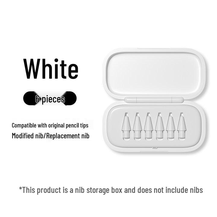 Original Capacitive Pen Nib Replacement & Storage Box for iPad Pencil, Compatible with Apple Pencil.