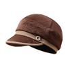 Autumn and winter fashion warm beret women's dark pattern yarmulke old man mother temperament versatile cloth hat