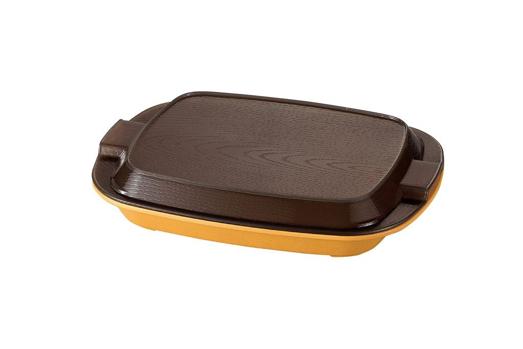 Tatsumiya House Bento Wood W26 D20 H5 55158 Box, Grain, Beige, Size Approx.