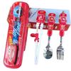 Set di Posate per Bambini in Acciaio Inossidabile Cartone Animato 3D Disney: Forchetta, Cucchiaio e Bacchette per l'Allenamento