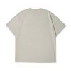 Akesi Super Normal Chain Embroidery Pigment Short Sleeve T-Shirt - Cream
