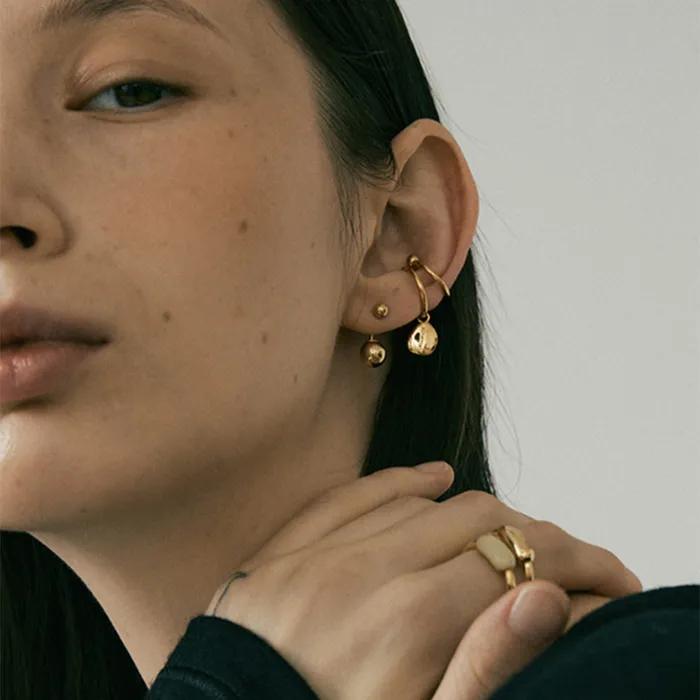simple ball earring