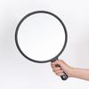 Large-sized Handheld Mirror for Beauty and Hair Care, Round Handle, Makeup and Rearview Mirror