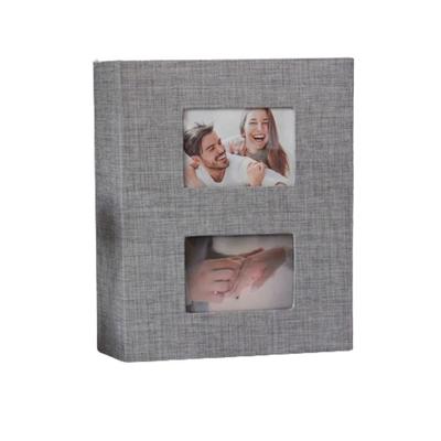 200Pcs Linen Cover Photo Album 6-inch Photo Storage Picture Albums Book DIY Writable Large Scrapbook Album Family Anniversary