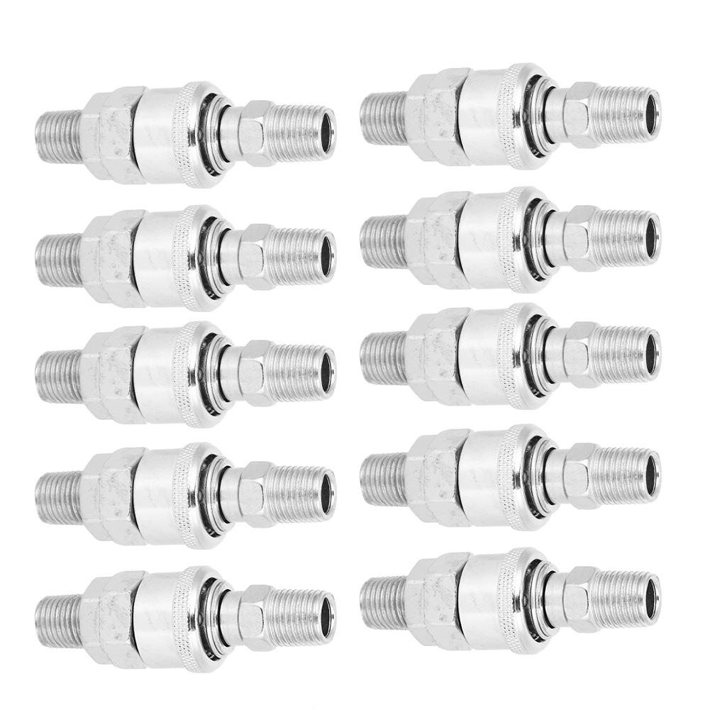 10Pcs Air Compressor Connector Barb SelfLocking CType Male Female Quick Release for PU Hose