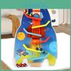 Wooden Inertia Rocket Track Car Toy With Six Layers For Children Learning Toy