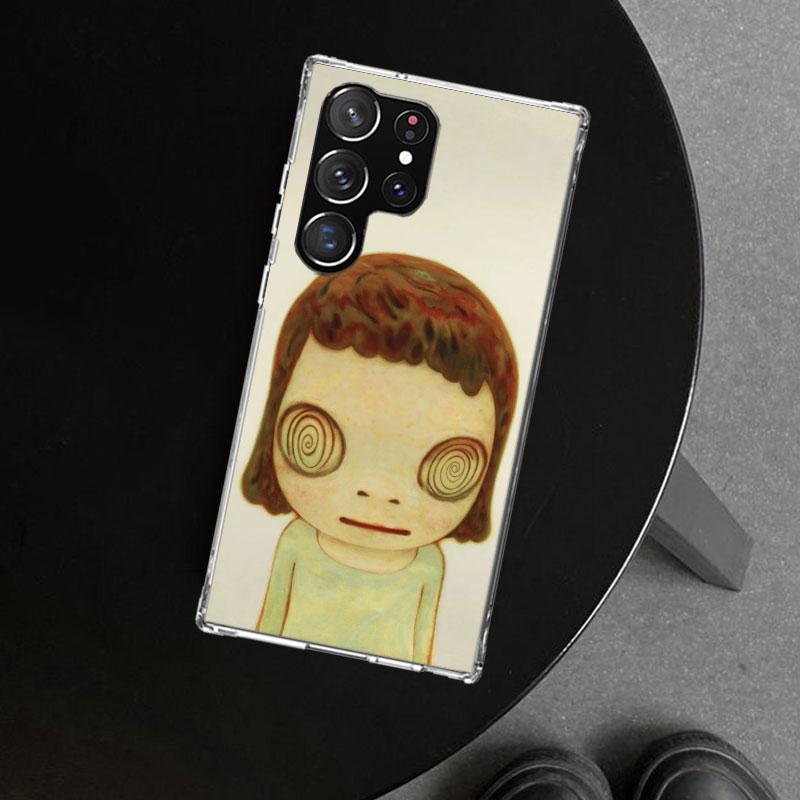 Y-Yoshitomo Nara Phone Case Cover for Samsung Galaxy S26 S25 Edge S24 S23 Ultra S22 Plus S21 FE S20 + Art Customized Fundas Gala