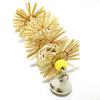 Pet Bird Parrot Rattan Ball Bell Swing Hanging Climbing Cage Decor Bite Chew Toy