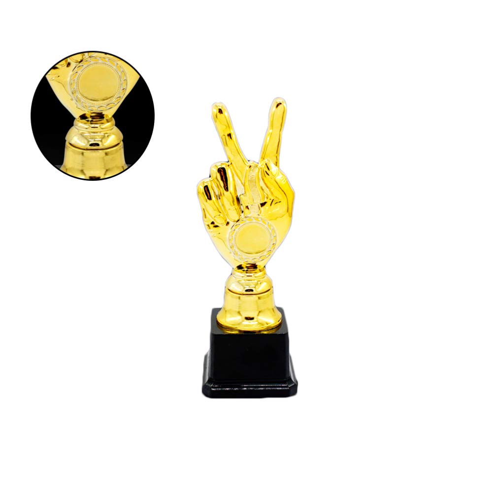 TOYMYTOY Championship Cup Trophy, Kids Educational, Gold, Toy, Celebration, Prop, Medal, Sports, Award, 18.5cm (Small)