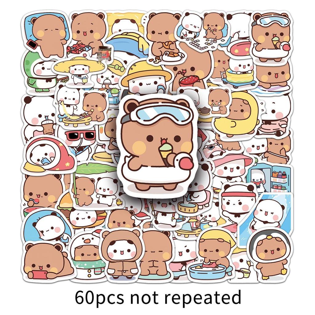 60 Cute Cartoon Graffiti Stickers for Decorating Phones, Notebooks, and More
