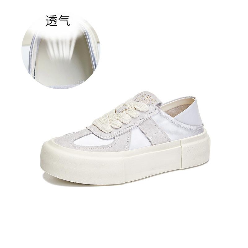 Leather Little White Shoes Women's 2025 Summer New Two-wear Sports Board Shoes Women's Casual Retro Women's Shoes Versatile Shoes Children