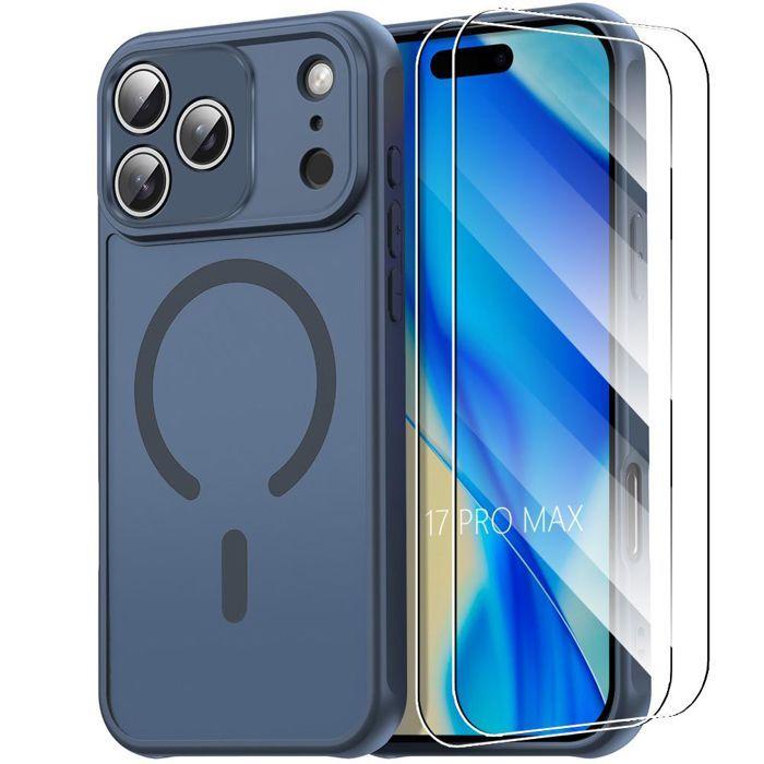 Coque de Protection - BOOLING - iPhone 17 Pro Max - Anneau Magnétique - 2 Vitres Trempées - Antichoc