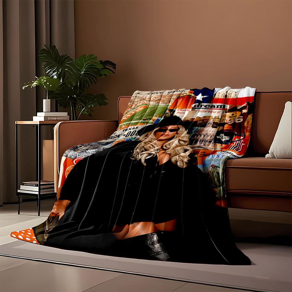Texas Collage Blanket for all seasons blanket lunch break throw gift