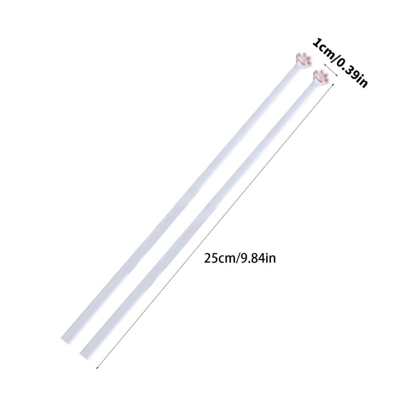 Lovely 3D Printed Cats Paws Design Chopsticks Durable Plastic Cutlery For Restaurants Households And Gifting