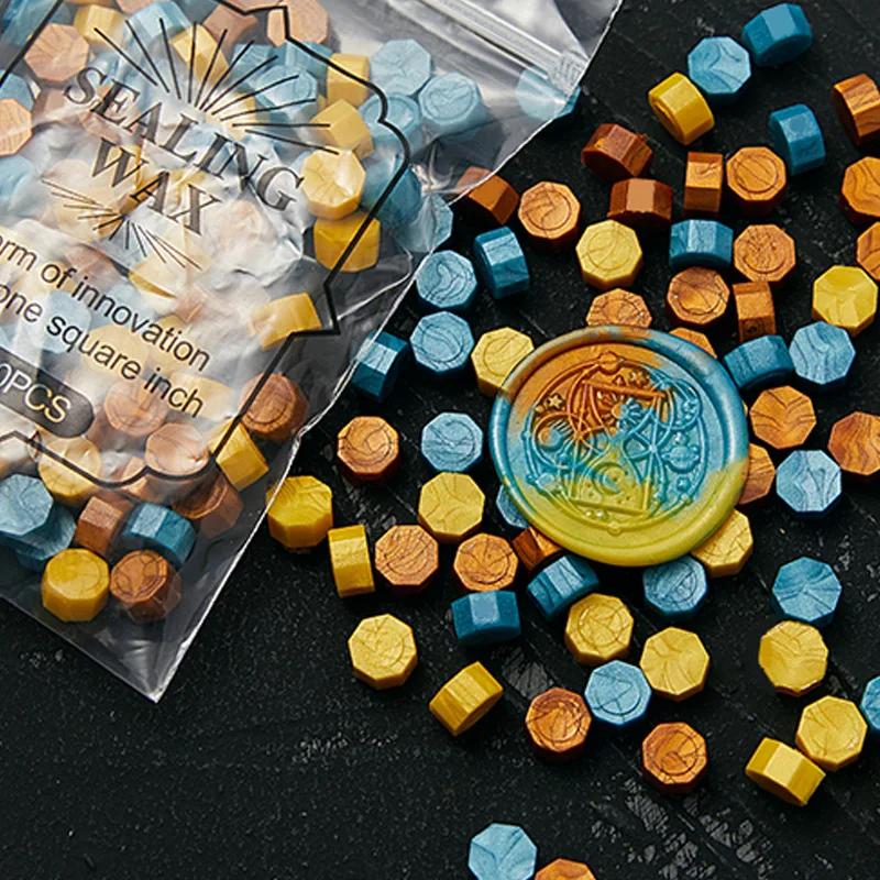 

100Pcs Mixedcolor Wax Seal Beads Stamp Sealing Wax Kit Scrapbooking Wedding Invitation Envelop Card Sealing DIY Craft Supplies