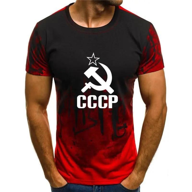 Summer Mens T-Shirt Russian 3d Print T Shirts USSR Soviet Union Man Short Sleeve Tshirt Moscow Mens Tees O Neck Tops Kids Clothing