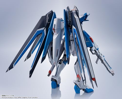 TAMASHII NATIONS METAL ROBOT SPIRITS Mobile Suit Gundam SEED FREEDOM Rising Freedom Gundam, Approximately 140mm, ABS & PVC & Die-cast Painte