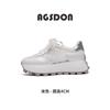 Augustine Platform White Shoes Women's 2025 New Summer Thin Lace Mesh Muffin Dad Shoes Sneakers