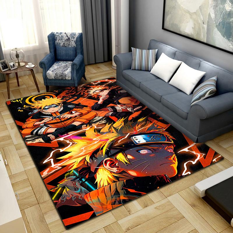 Anime-Naruto Area Carpet for Living Room Bedroom Home Decor Cool Movie Mat Floor Mat -LXR75