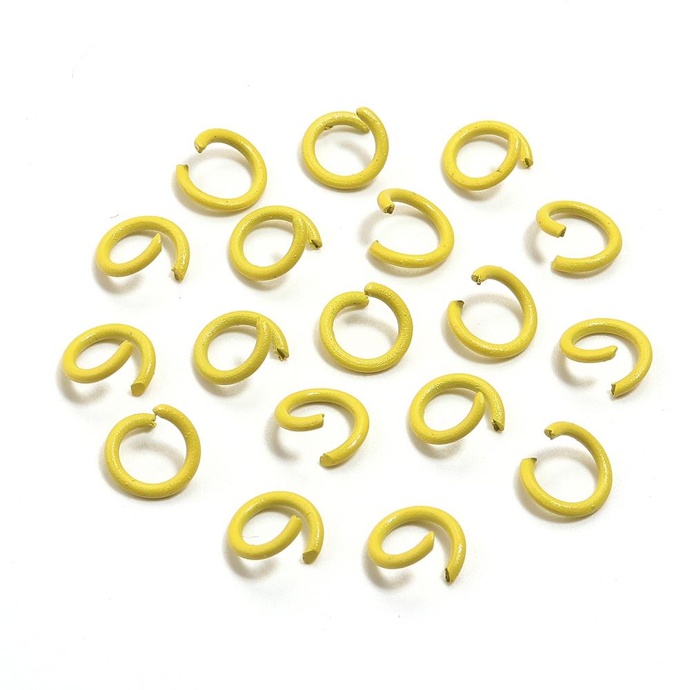 200pcs/Lot 8mm Colorful Metal Jump Rings Open Split Ring Connector For Choker Necklaces Bracelet Chain Maille Jewelry Making