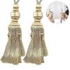 2pcs Lantern Single Hanging Ball Tassels Curtains Buckle Sling Binding
