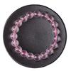 Natural Mozzarella Star Powder Crystal Bracelet Women'S Round Bead Crystal Transparent Hibiscus Stone Powder Crystal Bracelet.
