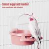 Cage Bird Feeder Parakeet Feeder Bird Dispenser For Cage Anti-Splash Parakeet Feeder Food Container For Parrots Pigeons Peony