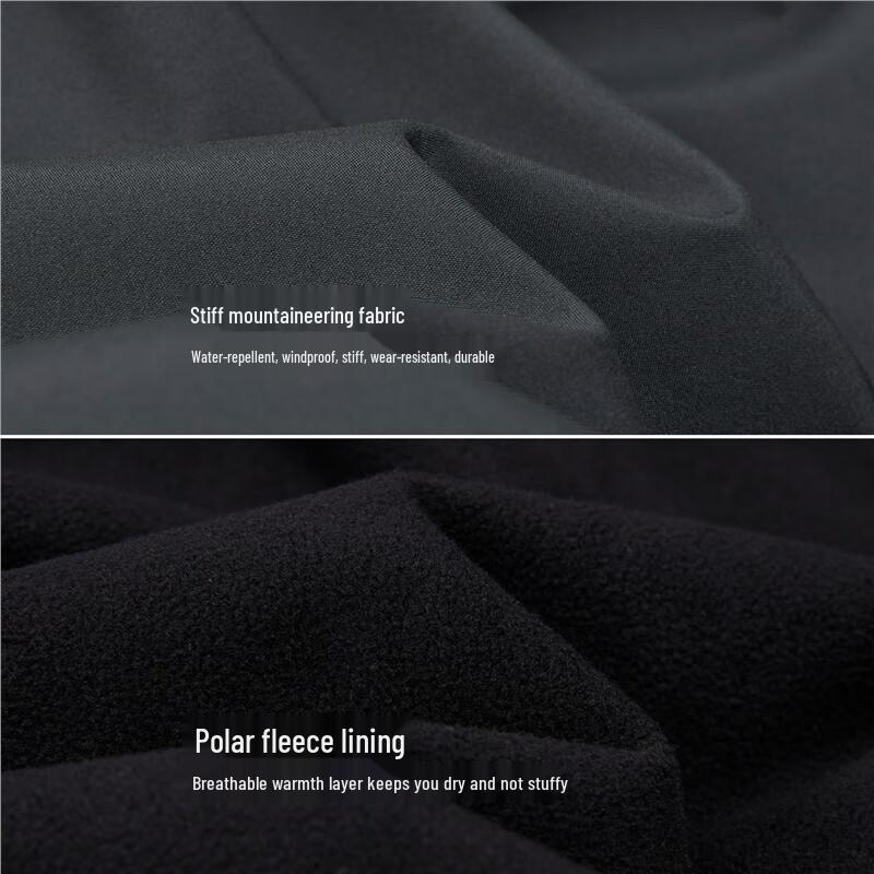 Giordano Men's Windproof Water-Repellent Hooded Soft Shell Jacket