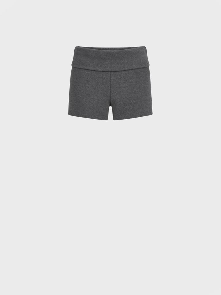 Visus Fold Over Shorts_Charcoal