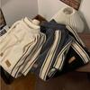 Trendy Corduroy Men's Pants Loose-fit Casual Style American Vintage Fleece-lined Sweatpants Autumn Season