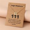 European Style 777 Angel Number Stainless Steel Necklace - Luxury Design Women's Clavicle Chain