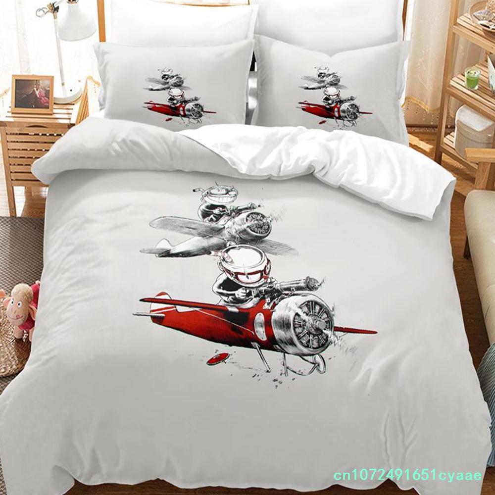 2023 Kawaii Cuphead Mugman Bettwäsche-Set Einzelbett Doppelbett Vollgröße Queen Size King Size Bettwäsche-Sets für Erwachsene Kinder Schlafzimmer Bettbezüge Anime Spiel Bett
