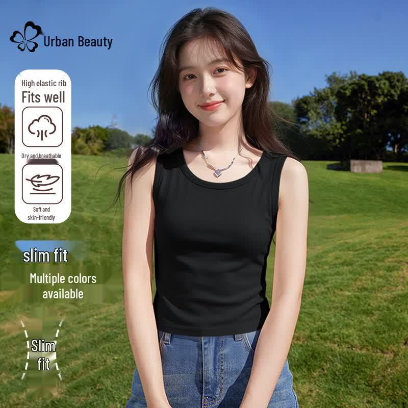 Women s Ribbed Slim Fit Camisole Tank Top XL