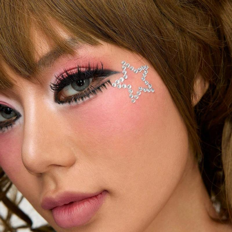 Brillos de Moda y Gemas Faciales, Adecuado Para Decoración de Maquillaje