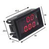 Dual Display Voltage Detector Current Meter Panel Amp Volt Gauge 0.28" Red Blue LED DC 0-100V 10A Digital Voltmeter Ammeter