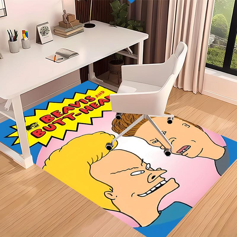 Funny B-Beavis and Butt-Head Printed Absorbent Washable Carpet, Non-Slip Bathroom Mats, Kitchen Rugs, Yoga Mat,Living Room Entrance, Camping Picnic Ru