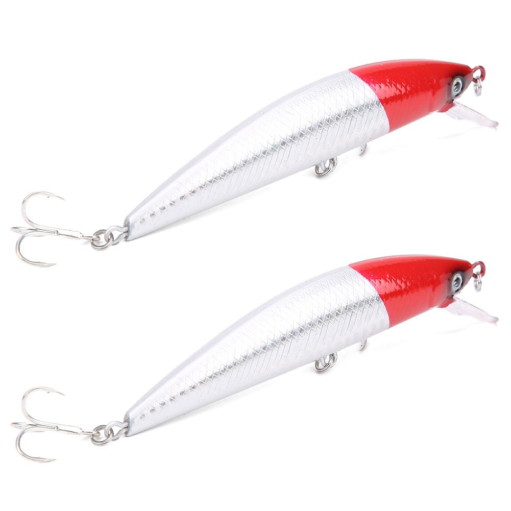 2PCS Sinking Minnow Lure Tongue Plate Artificial Simulation Lifelike Bait Fishing Tackle5#