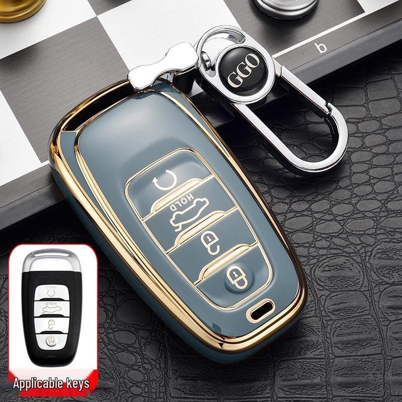 High-end Hongqi Key Case: Full Wrap, Anti-Drop, Personalized Protection for H5/EHS9 Cars