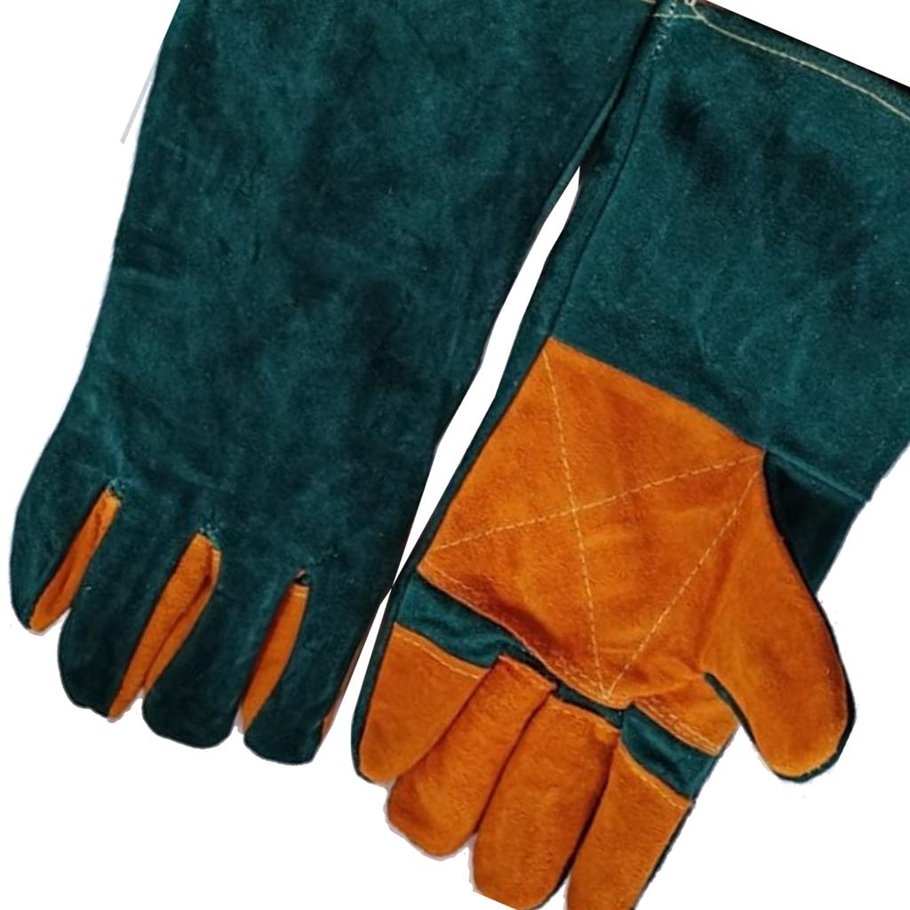 Professional Safety Gloves Bite Proof Long Thick Tight Stitching Soft Animal Handling Gloves for