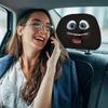 2Pcs Funny Face Expressions Car Pillowcase Exaggerated Car Seat Headcover  Automobile Interior