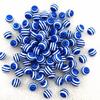8/10/12mm Round Resin Beads Stripe Spacer Beads for Jewelry Making Children Handcraft Department DIY Bracelet Accessories