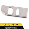 Stainless Steel Ignition Switch Frame and One-Key Start Button Cover for XC60