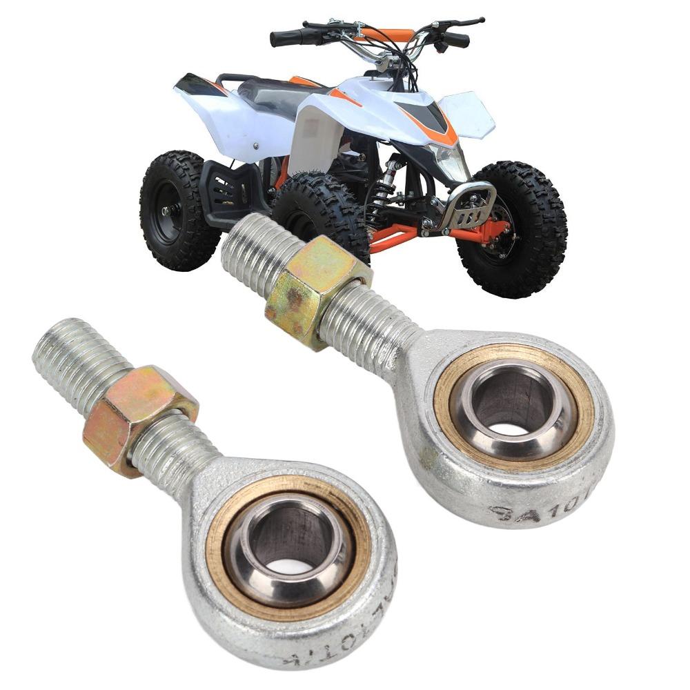 2Pcs M10 Thread Rod End Joint Bearing Left Right Hand Thread Rod End Bearing For ATV