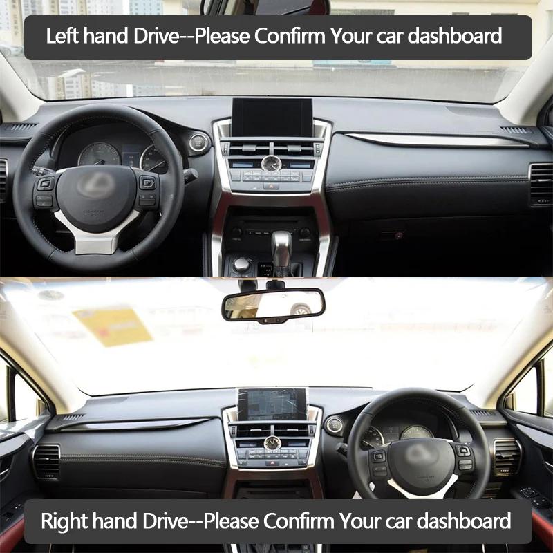 Anti-Slip Mat Dashboard Cover Sunshade Dashmat Accessories for Lexus NX NX200t NX300h NX200 NX300 200t 300h 200 300 2015~2020