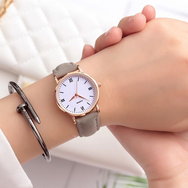 Atmospheric Fashion Pink Men'S And Women'S Watches Student Thin Belt Small Dial Small Simple Trend Spring