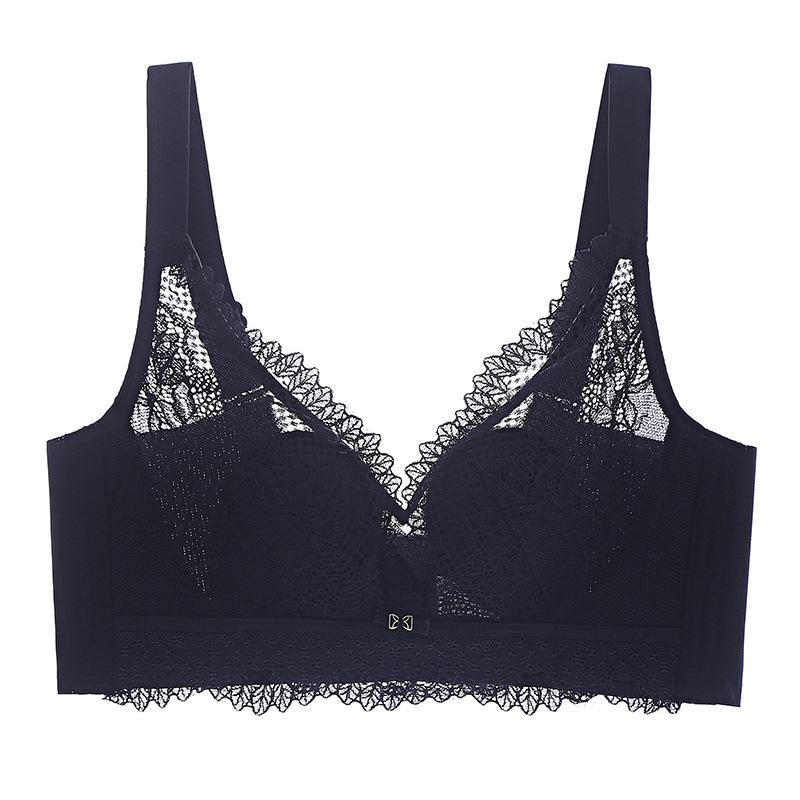 French Style Bra for Women Sexy Lace Lingerie Thin Anti Sagging Bra for Women