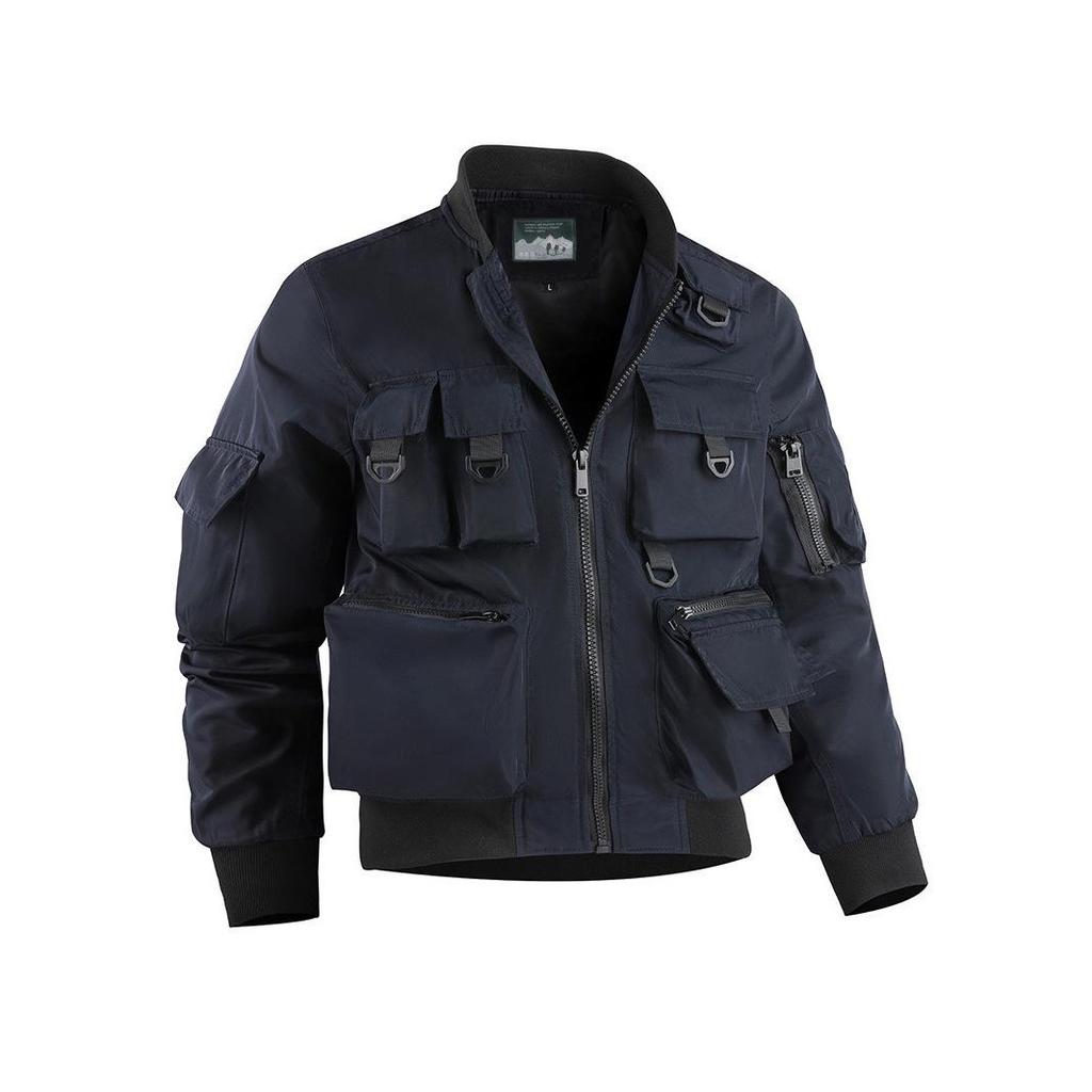 Herren Multi-Pocket Wasserabweisende Bomberjacke - Europäischer & Amerikanischer Stil 8809