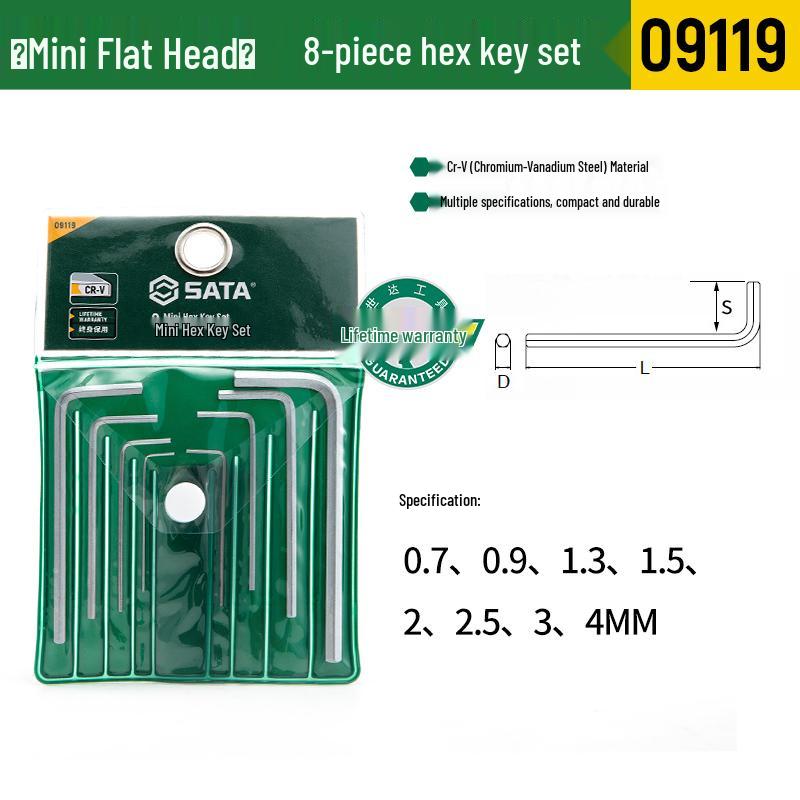 SATA Hex Screwdriver Set: Inner Hex, Torx, and Square Keys