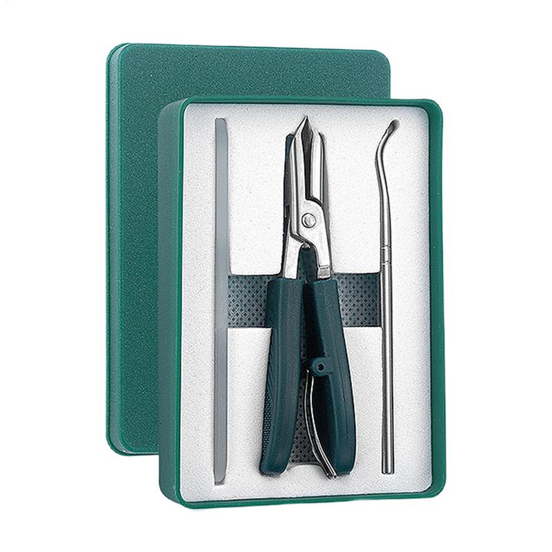 Toe Nail Clippers Cutter Ingrown Toenail Tool Professional Thick Nails Dead Skin Dirt Remover Super Sharp Curved Blade Nail Tool